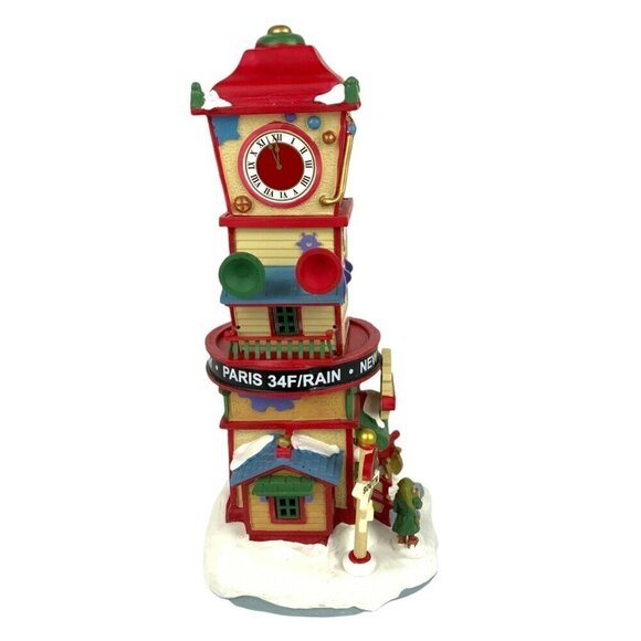 Lemax Countdown Clock Tower Christmas Village Accessory Holiday Decoration 7333 - Picture 4 of 9